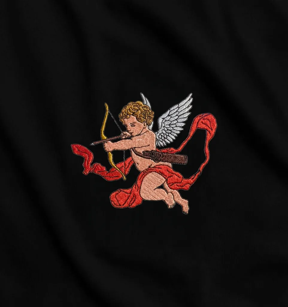 Angel with a bow hoodie - Thumbnail 2