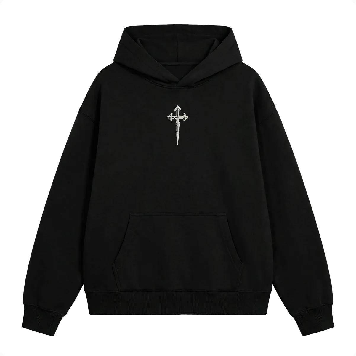 Gothic cross hoodie - Thumbnail 1
