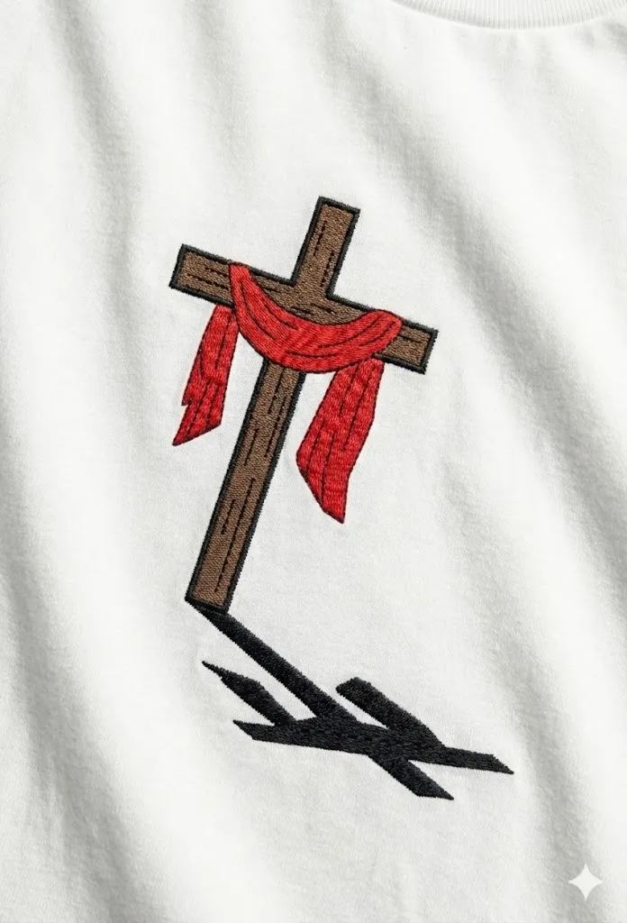 Croix avec le suaire hoodie