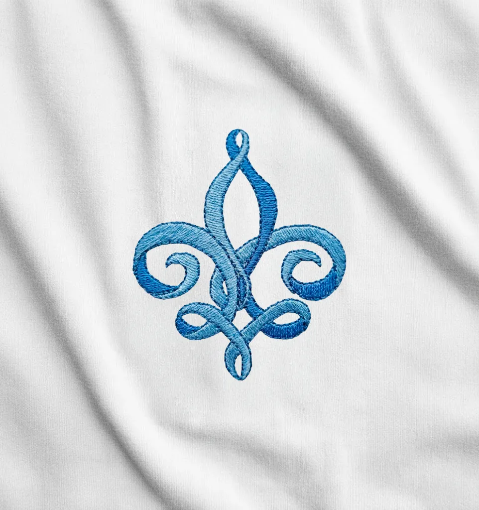 Fleur de Lys Entrelacée
